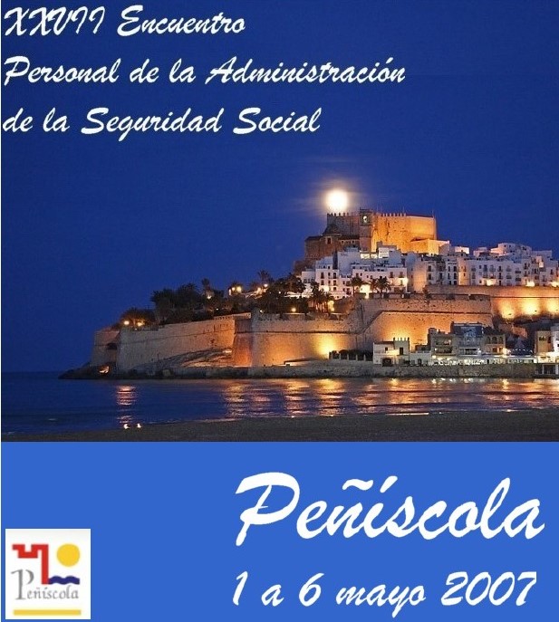 Cartel de los encuentros nacionales de Peñíscola 2007