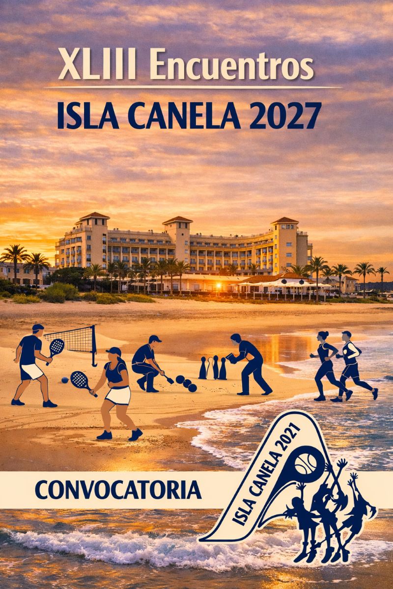 Cartel de los encuentros nacionales de Isla Canela 2027
