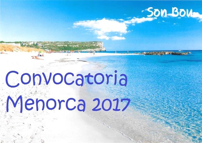 Convocatoria Menorca 2017