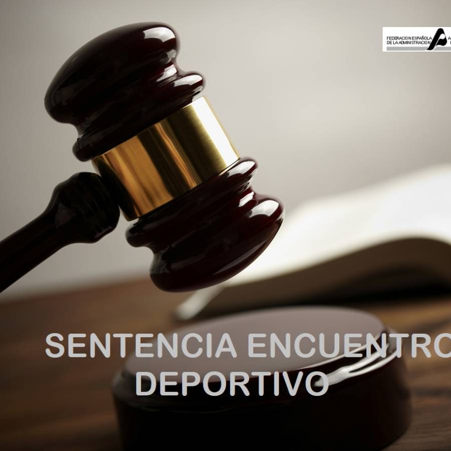 Sentencia Encuentro Deportivo